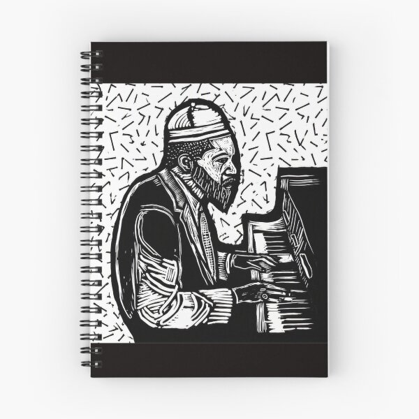 Item preview, Linocut Pianist Graphic Art designed and sold by Hector-Studio.