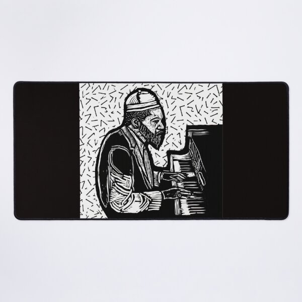 Item preview, Linocut Pianist Graphic Art designed and sold by Hector-Studio.