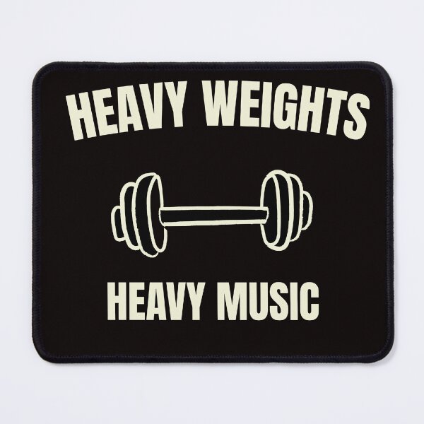 Item preview, Heavy Weights Heavy Music Shirt, Gym Workout T-Shirt, Vintage Bodybuilding Tee, Fitness Metal Head Shirt, Powerlifting Gift, Pump Cover designed and sold by HardcoreGains.