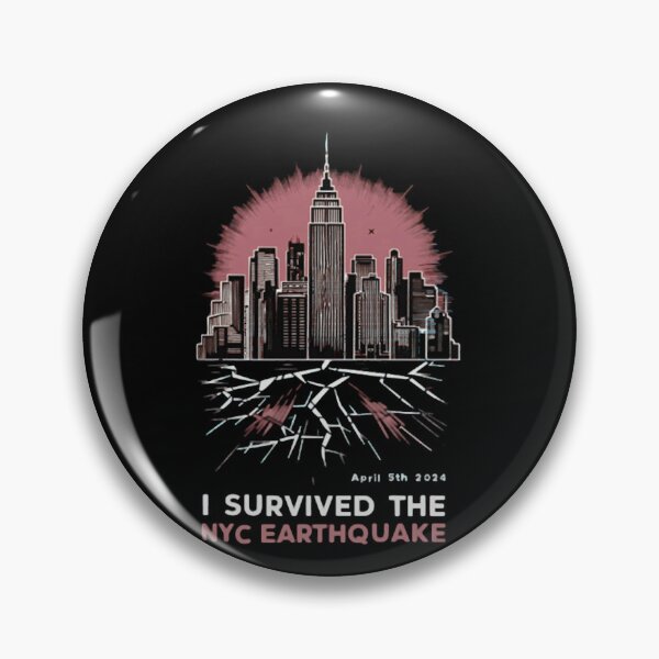 Item preview, Historic City Skyscraper Skyline Earthquake Memorial Art designed and sold by BrielleKreiger.