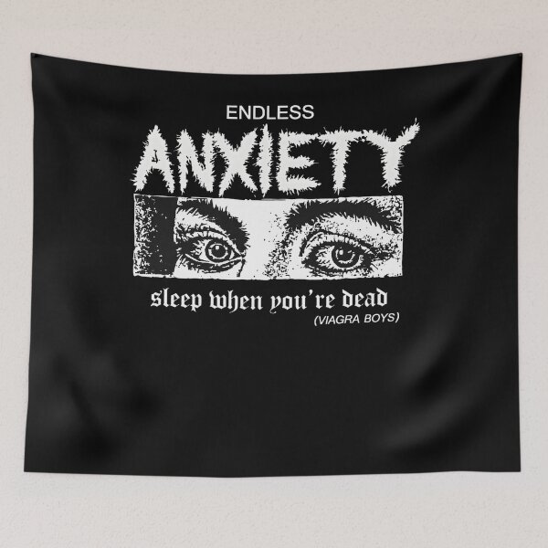 Item preview, Endlesss Anxiety Sleep When You're Dead designed and sold by grinbats.