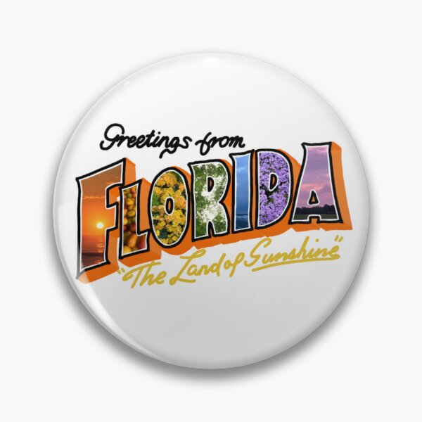 Item preview, Greetings from FLORIDA (in orange and rainbow) designed and sold by lukeferd.
