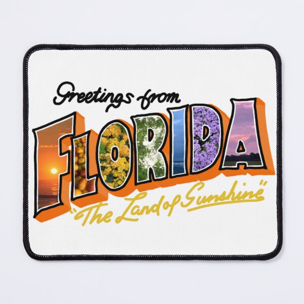 Item preview, Greetings from FLORIDA (in orange and rainbow) designed and sold by lukeferd.