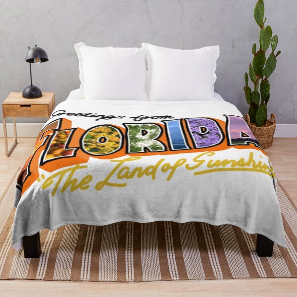 Item preview, Greetings from FLORIDA (in orange and rainbow) designed and sold by lukeferd.