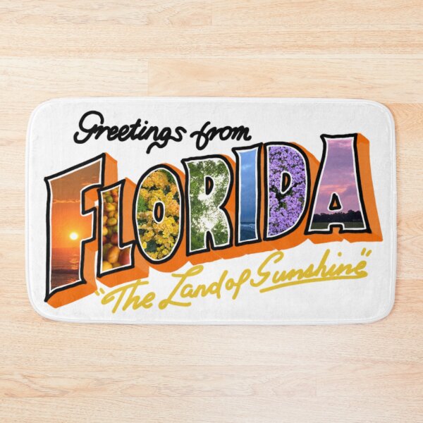 Item preview, Greetings from FLORIDA (in orange and rainbow) designed and sold by lukeferd.