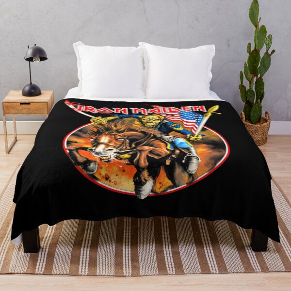 Item preview, Maiden Eddie Soldier Horse US Flag designed and sold by Rafiqrafisqy.