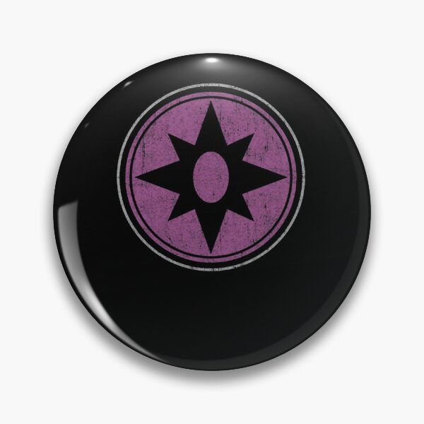 Item preview, Retro Violet Interstellar Star Emblem Circular Sign designed and sold by BrielleKreiger.