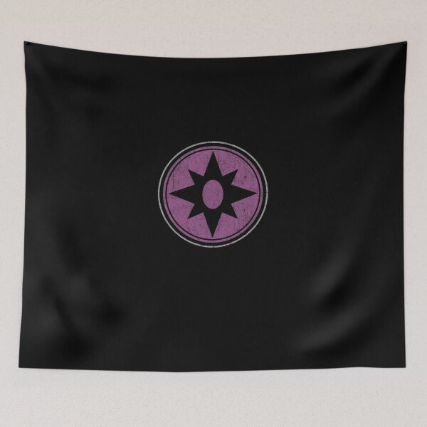 Item preview, Retro Violet Interstellar Star Emblem Circular Sign designed and sold by BrielleKreiger.
