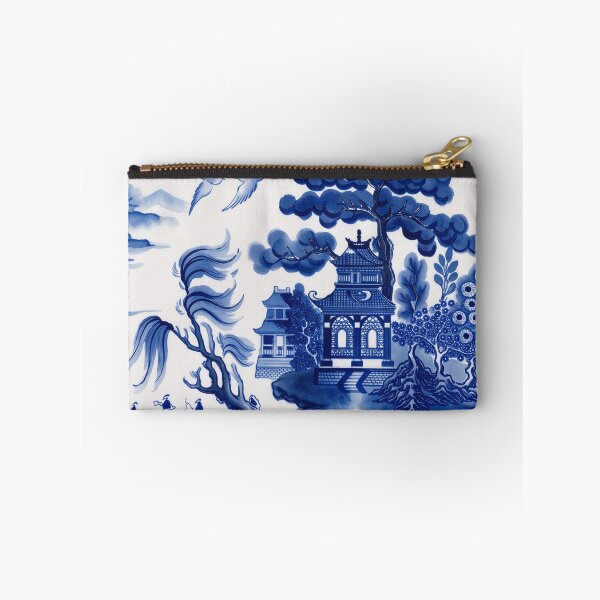 Item preview, Blue Willow Chinoiserie Pagoda Garden Platter designed and sold by Fani*.