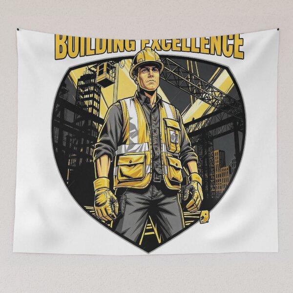 Item preview, Building Excellence Construction Worker Foreman designed and sold by VISIONSTURME.