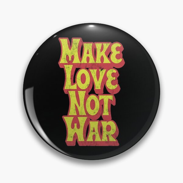 Item preview, Retro Seventies Peace Slogan Make Love Typography designed and sold by BrielleKreiger.