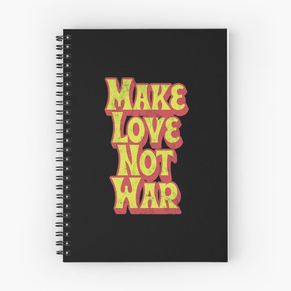 Item preview, Retro Seventies Peace Slogan Make Love Typography designed and sold by BrielleKreiger.