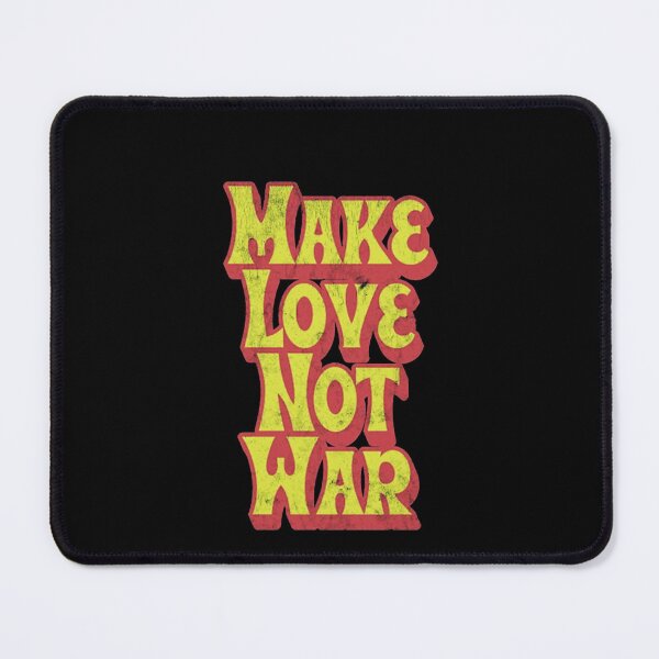 Item preview, Retro Seventies Peace Slogan Make Love Typography designed and sold by BrielleKreiger.