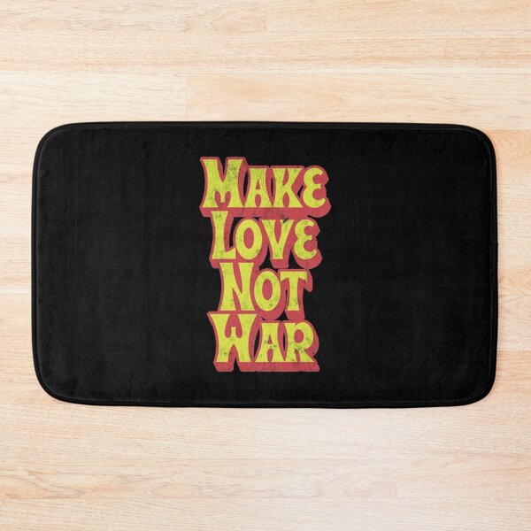 Item preview, Retro Seventies Peace Slogan Make Love Typography designed and sold by BrielleKreiger.