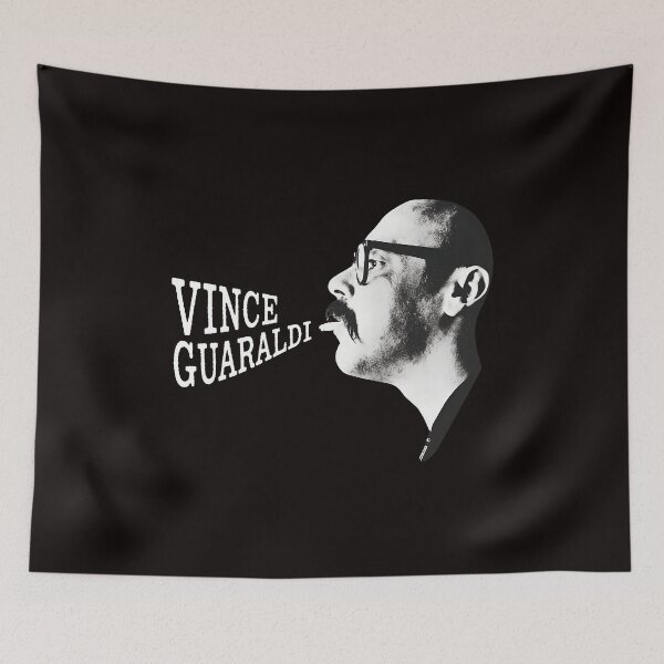Item preview, Vince Guaraldi Jazz Music Portrait Art designed and sold by Hector-Studio.