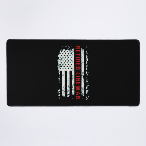 Item preview, Patriotic Distressed Flag Retired Lineman Service Graphic designed and sold by BrielleKreiger.