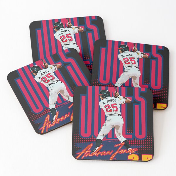 Item preview, Andruw Jones Baseball Iconic Swing With Jersey 25 designed and sold by vinay vasamsetty.