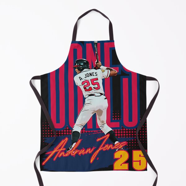 Item preview, Andruw Jones Baseball Iconic Swing With Jersey 25 designed and sold by vinay vasamsetty.