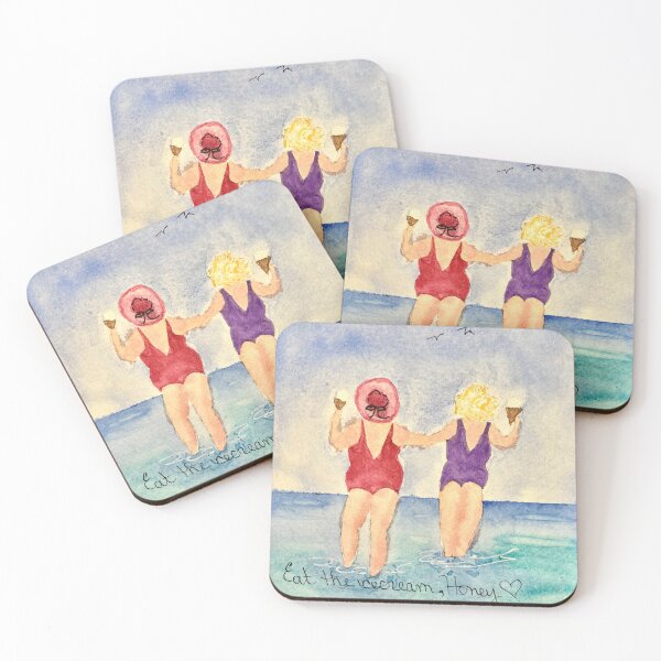 Item preview, Eat the icecream! Fun watercolor designed and sold by Mary Lomma.