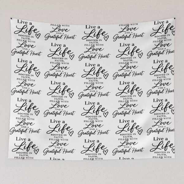 Item preview, live a life rooted in faith filled with love and a grateful heart  designed and sold by OCD_JESSICA.