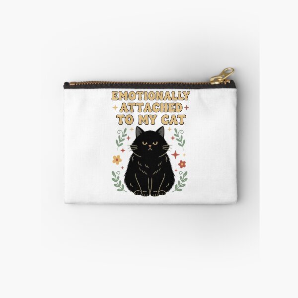 Item preview, Emotionally Attached To My Cat Retro Groovy Black Cat Design designed and sold by cannsuh.