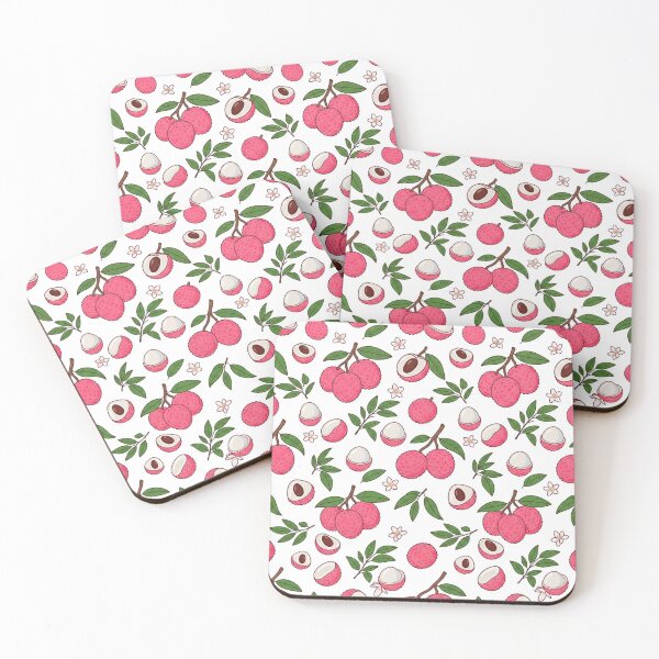 Item preview, Fresh Lychee Fruit Botanical Pattern Illustration designed and sold by Owcomm.