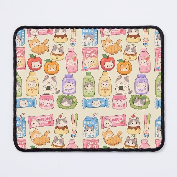 Item preview, Cute Kawaii Cat Snacks & Drinks – Pastel Ghibli Style Kitty Food Sticker Collection designed and sold by StickerJas.
