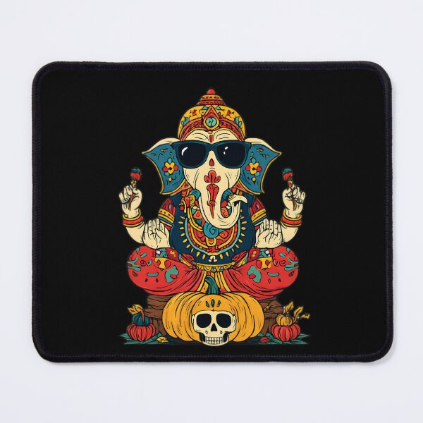 Item preview, Cool Elephant Halloween Pumpkin Skull Throne Blessing Pop Art designed and sold by PANNARUK THAILAND.