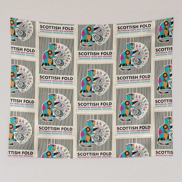 Item preview, Scottish Fold Music-Box Designe designed and sold by PictoVibe.