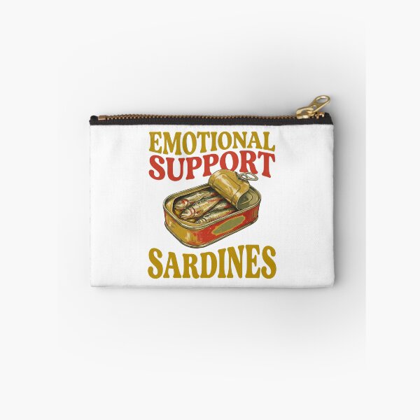 Item preview, Emotional Support Sardines - Vintage Tinned Fish Art designed and sold by CampusClother.