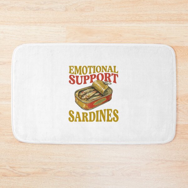 Item preview, Emotional Support Sardines - Vintage Tinned Fish Art designed and sold by CampusClother.