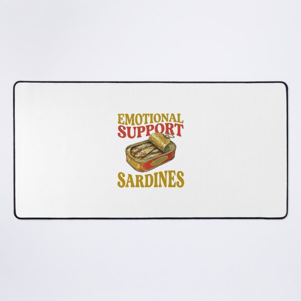 Item preview, Emotional Support Sardines - Vintage Tinned Fish Art designed and sold by CampusClother.