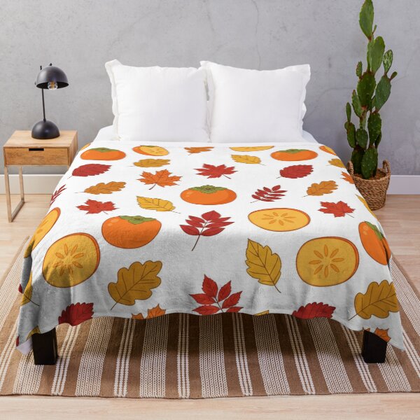Item preview, Autumn Persimmon Fruit And Fall Leaves Pattern designed and sold by Owcomm.