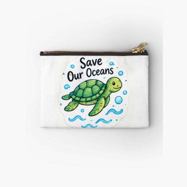 Item preview, Save Our Oceans Cute Sea Turtle Ocean Conservation designed and sold by LearnFunStore.