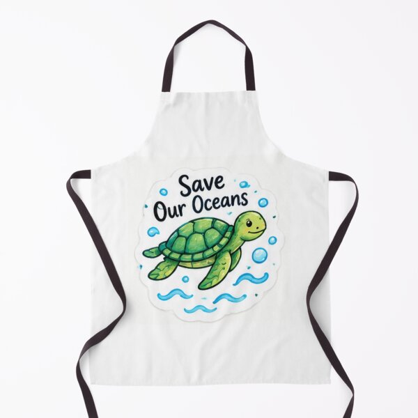 Item preview, Save Our Oceans Cute Sea Turtle Ocean Conservation designed and sold by LearnFunStore.