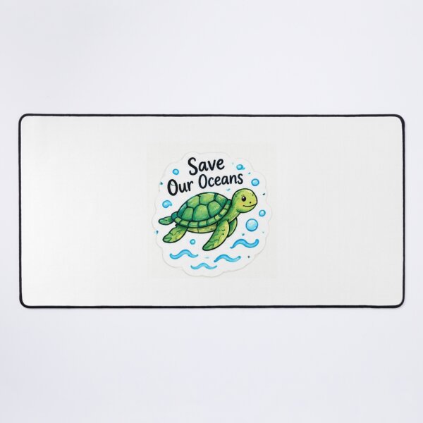 Item preview, Save Our Oceans Cute Sea Turtle Ocean Conservation designed and sold by LearnFunStore.