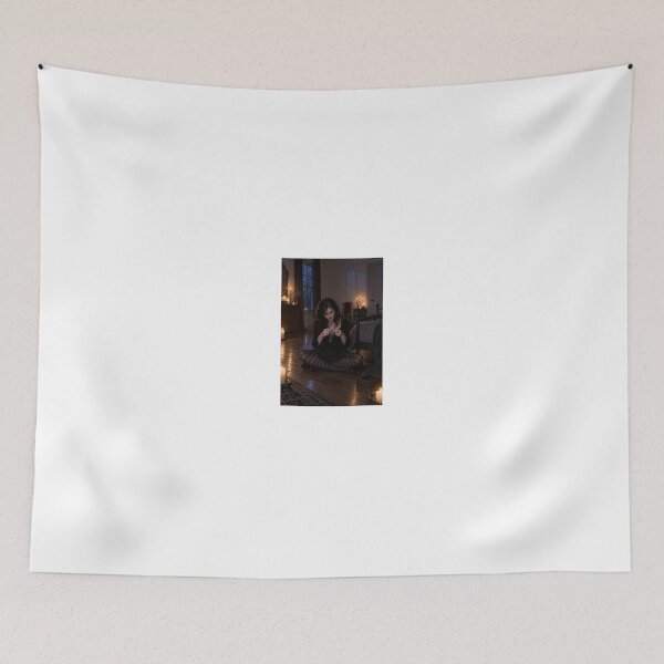 Item preview, Goth woman with annoyed expression in dark room designed and sold by CathryneDelamort.