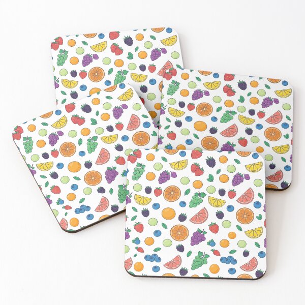 Item preview, Colorful Summer Fruits Pattern Illustration designed and sold by Owcomm.