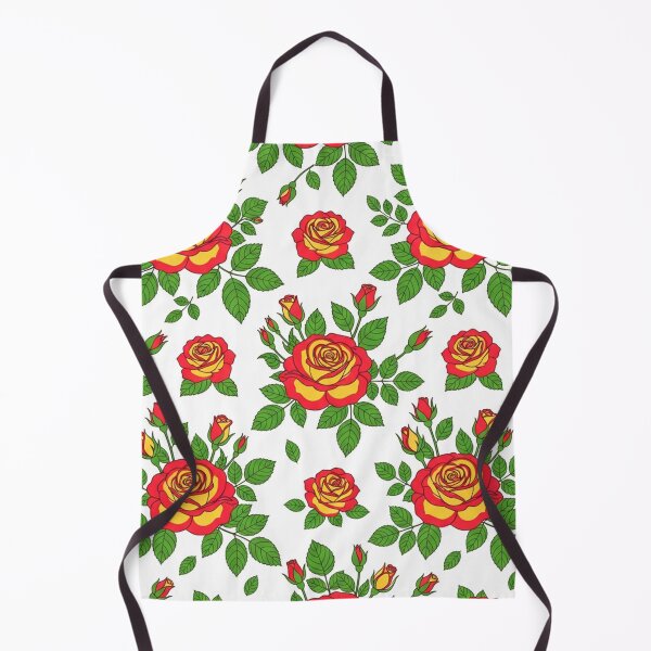 Item preview, Red Yellow Rose Floral Pattern Illustration designed and sold by Owcomm.