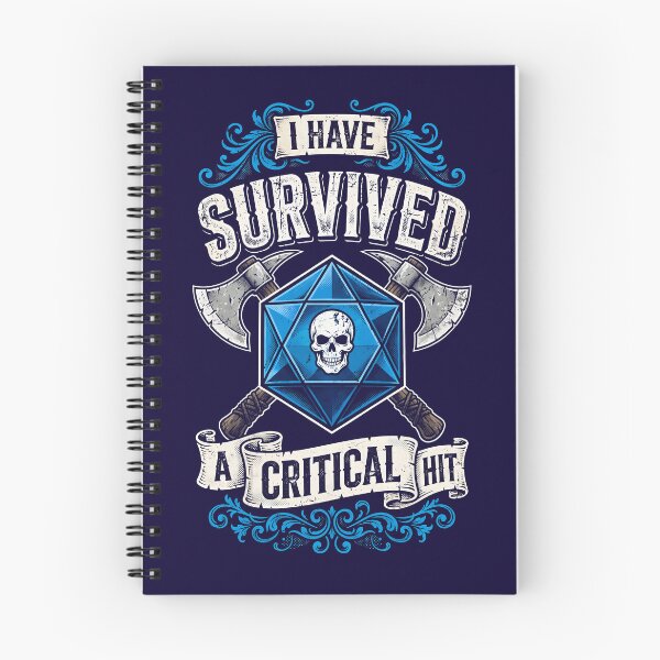 Item preview, I Have Survived A Critical Hit - Tabletop RPG Fantasy Gamer Art designed and sold by Overlord Kingdom.