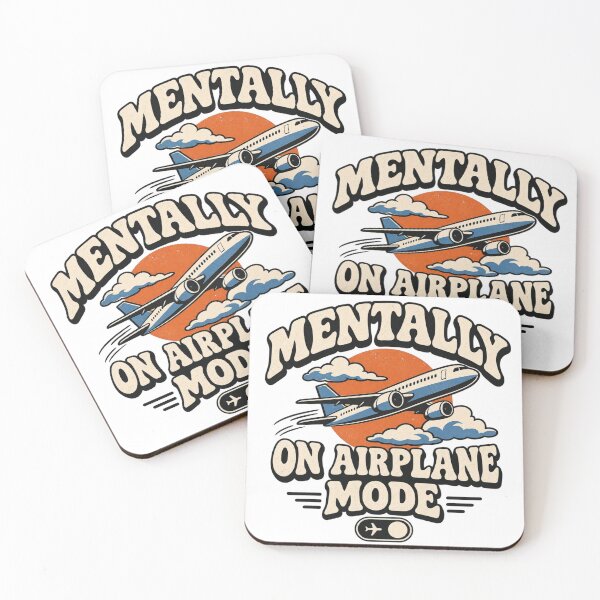 Item preview, Mentally On Airplane Mode – Funny Travel & Introvert Airplane designed and sold by Greta Lobodzinska.
