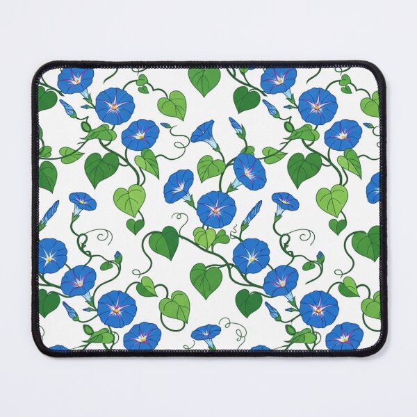 Item preview, Blue Morning Glory Floral Pattern Illustration designed and sold by Owcomm.