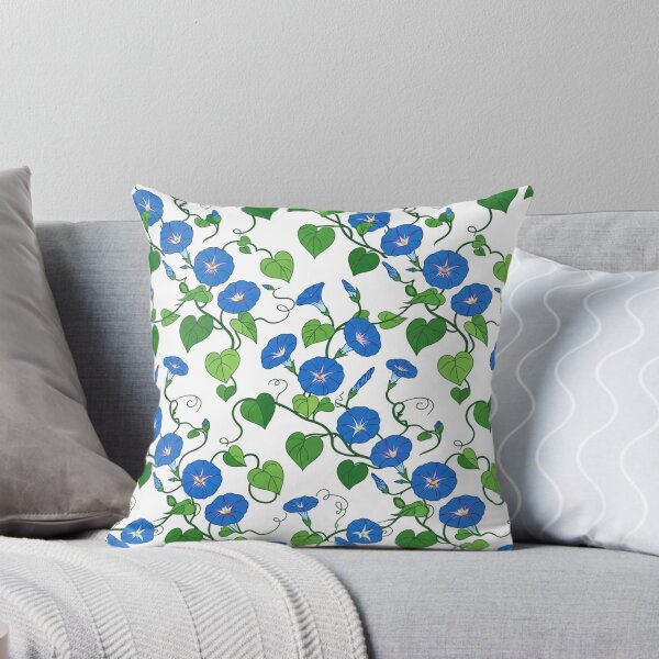 Item preview, Blue Morning Glory Floral Pattern Illustration designed and sold by Owcomm.