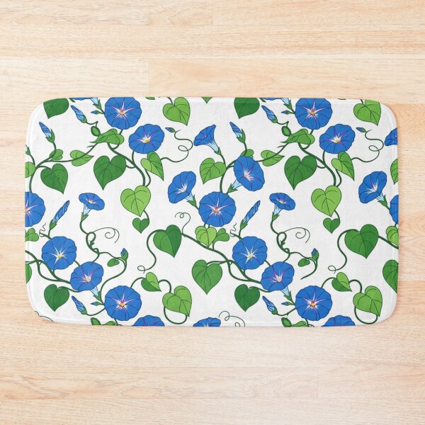 Item preview, Blue Morning Glory Floral Pattern Illustration designed and sold by Owcomm.