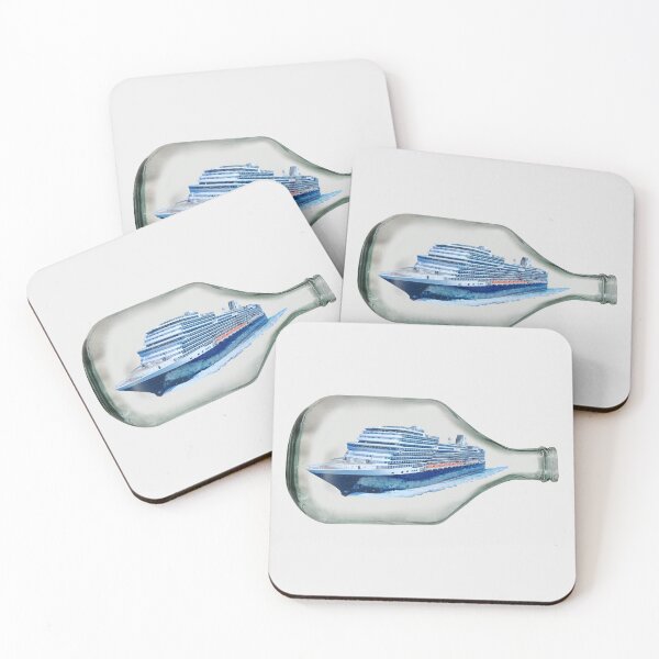 Item preview, Cruise Ship In A Bottle designed and sold by Mischief and Musings.