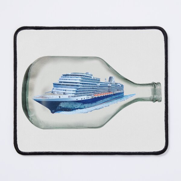 Item preview, Cruise Ship In A Bottle designed and sold by Mischief and Musings.