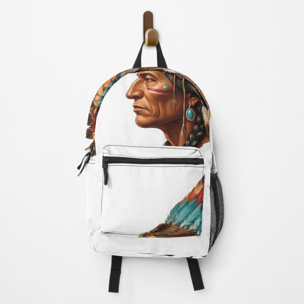 Item preview, Vintage Native American Chief Tribal Headdress Art designed and sold by VISIONSTURME.