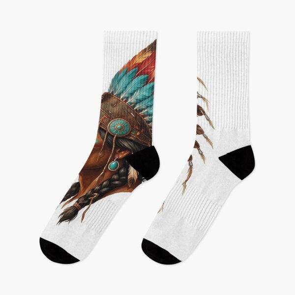 Item preview, Vintage Native American Chief Tribal Headdress Art designed and sold by VISIONSTURME.