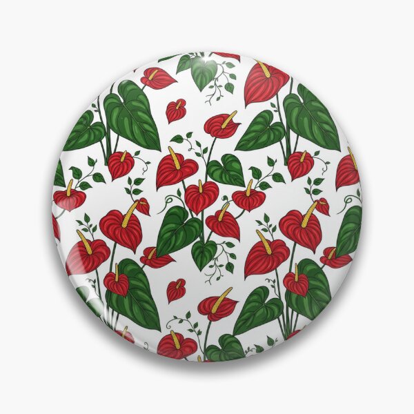 Item preview, Vibrant Red Anthurium Floral Pattern Illustration designed and sold by Owcomm.