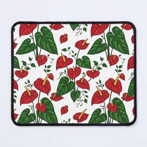 Item preview, Vibrant Red Anthurium Floral Pattern Illustration designed and sold by Owcomm.